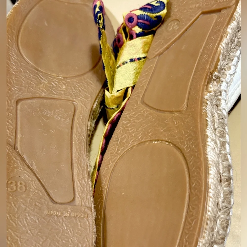 NEW Free People Maya Wrap Espadrille White Leather SIZE 7.5